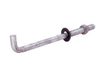 Grip-Rite 1/2 in. x 8 in. Galvanized Foundation Anchor Bolt with Nut & Washer - (50/box)