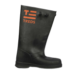 Sz L TREDS Black Rubber Over-the-Shoe Boots Model 17852