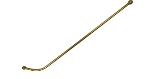 Chapin 24 in. Curved Brass Extension Wand with O-Ring Model 6-7734