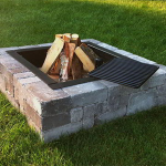 Beechwood Victorian Sqare Firepit Kit and Cooking Grate