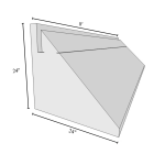 Mono Slab EZ Form Commercial Form (24 in x  8 ft x 24 in)